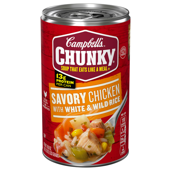 Campbell's Chunky Savory Chicken with White & Wild Rice Soup