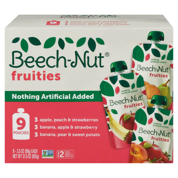 Beech-Nut Fruities Stage 2 Baby Food Variety Pack - 9 ct