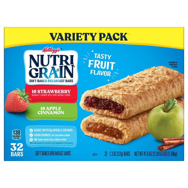 Save on NutriGrain Variety Pack Soft Baked Breakfast Bars 32 ct