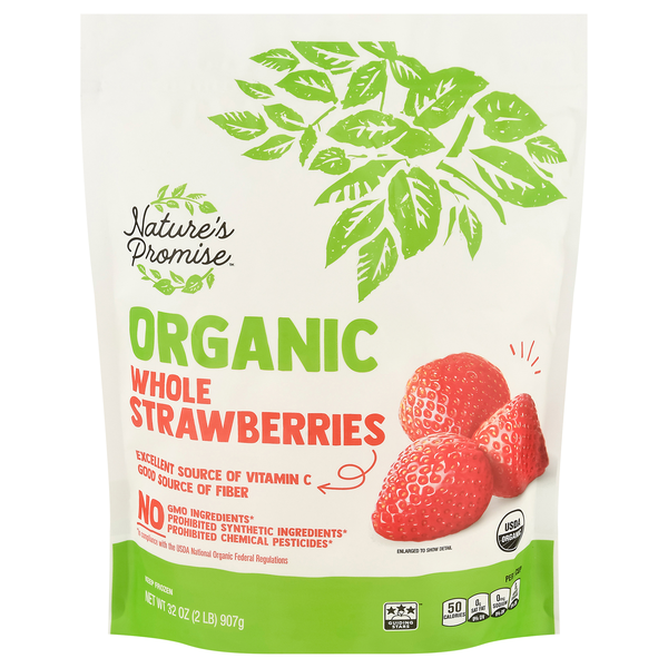 Nature's Promise Organic Whole Strawberries Frozen