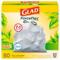 Glad ForceFlex Gain Original Tall Kitchen Drawstring Bags 13 Gallon