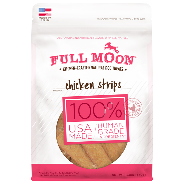 Full Moon Natural Chicken Strips Dog Treats