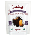 Justin's Organic Super Dark Chocolate Espresso Almond Butter Cups - 6 ct