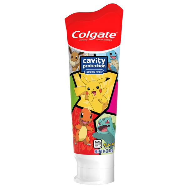 Colgate Kids Pokemon Bubble Fruit Cavity Protection Toothpaste