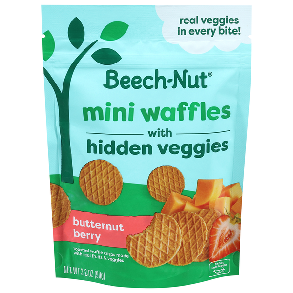 Beech-Nut Butternut Berry Mini Waffles with Hidden Veggies