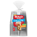 Solo To Go Strawless Clear Plastic Cups + Lids 18 oz