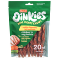 Hartz Oinkies Chicken 'n Veg Twists Dog Chew Treats - 20 ct