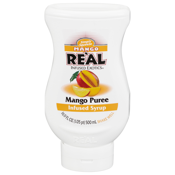 Real Infused Exotics Simply Squeeze Mango Puree Infused Syrup