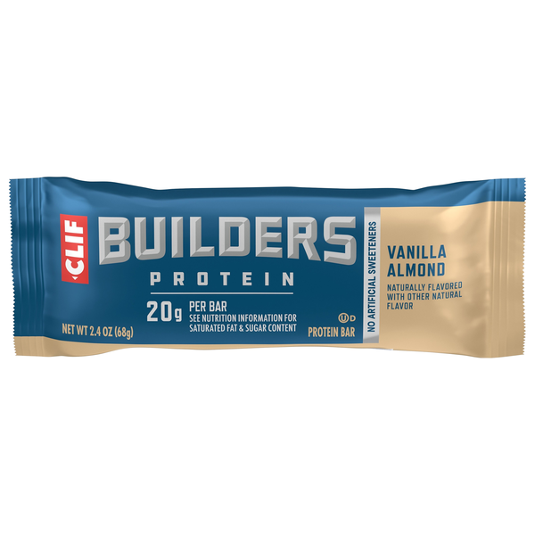 CLIF Builders Gluten Free Vanilla Almond 20g Protein Bar