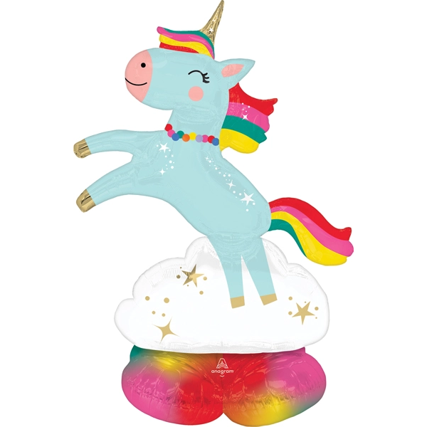 AirLoonz Jr Unicorn Magic Decorative Air-Filled Balloon