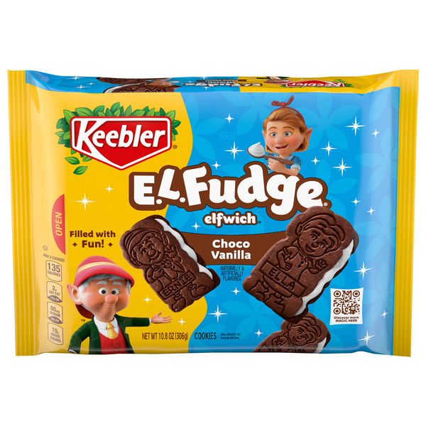 Keebler E.L. Fudge Elfwich Choco Vanilla Cookies
