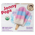 JonnyPops Organic Cotton Candy Cloud Ice Pops - 8 ct