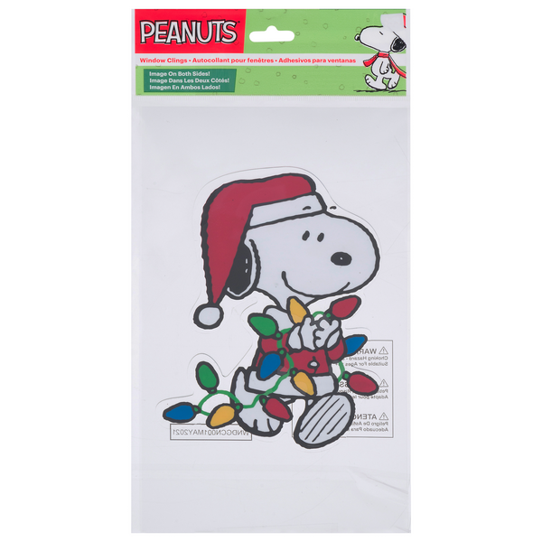 Save on Peanuts Window Clings Snoopy Santa Order Online Delivery GIANT