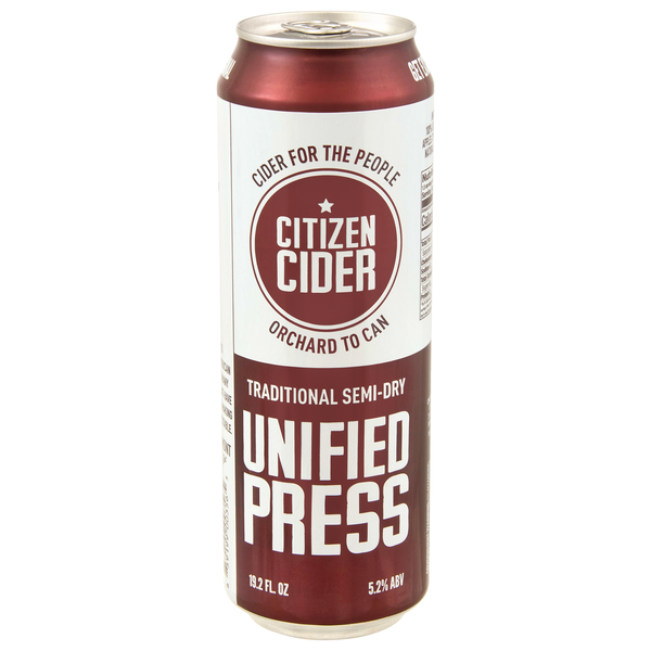 Citizen Cider Unified Press Semi-Dry Hard Cider