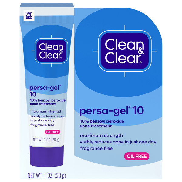 Clean & Clear Max Strength Persa-Gel 10 Benzoyl Peroxide Acne Treatment