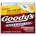 Goody's On-the-Go Stick Packs Back & Body Pain Relief