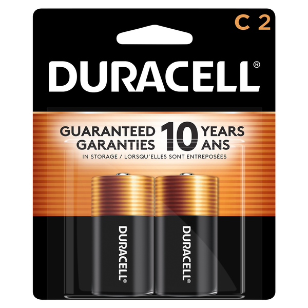 Duracell Coppertop Alkaline Batteries Size C
