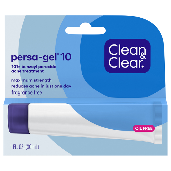 Clean & Clear Max Strength Persa-Gel 10 Benzoyl Peroxide Acne Treatment