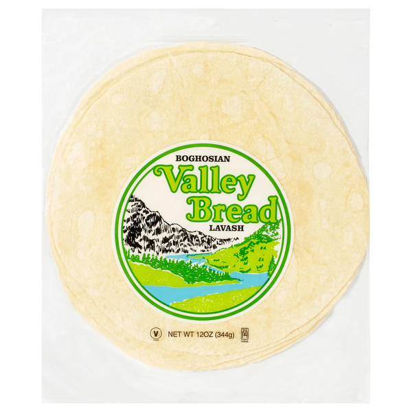 Boghosian Valley Round Lavash Bread - 4 ct