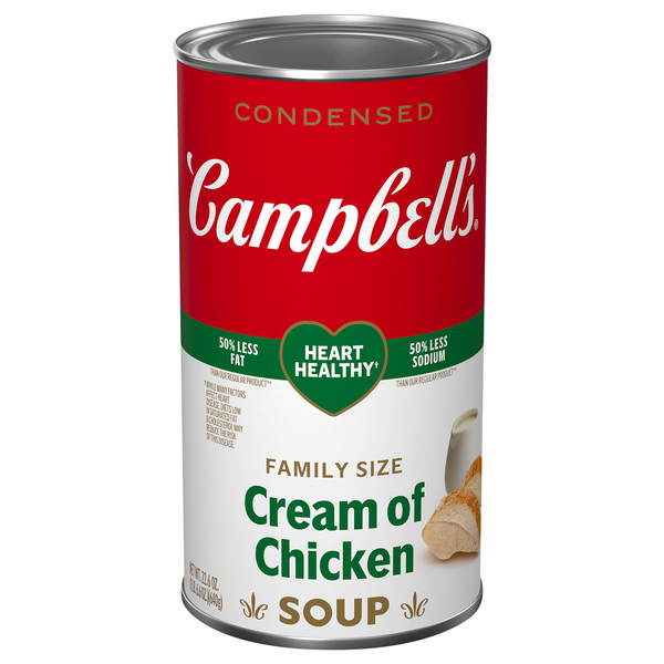 Campbell's Heart Healthy Condensed Cream of Chicken Soup Family Size