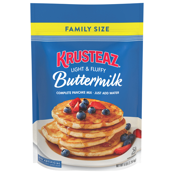 Krusteaz Light & Fluffy Buttermilk Complete Pancake Mix Family Size