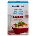 Food Lion Boil-In-Bag Enriched Long Grain White Rice - 4 ct