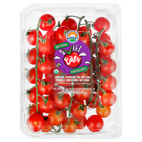 Sunset Sweet Bites Organic Snacking Tomatoes on the Vine