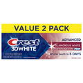 Crest 3D White Fluoride Anticavity Glamorous White Toothpaste - 2 ct