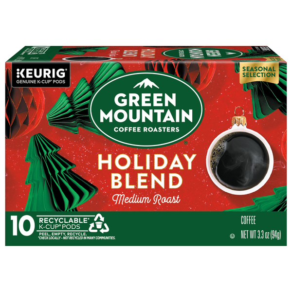 Green Mountain Holiday Blend Medium Roast K-Cup Coffee Pods