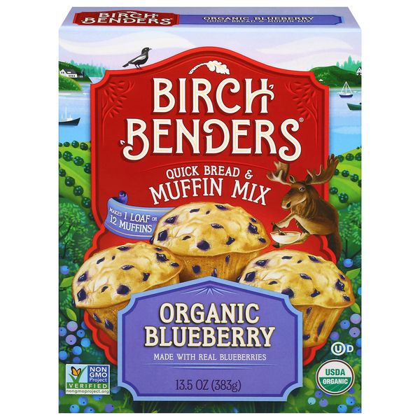Birch Benders Organic Blueberry Quick Bread & Muffin Mix