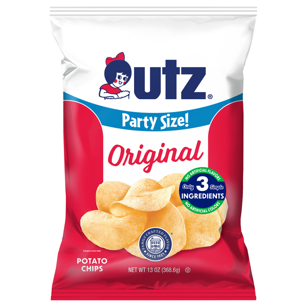 Utz Gluten Free Original Potato Chips Party Size
