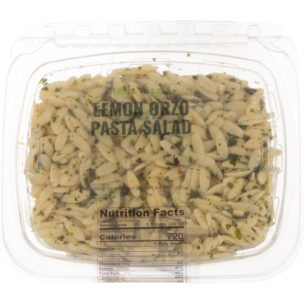 Hans Kissle Deli Lemon Orzo Pasta Salad