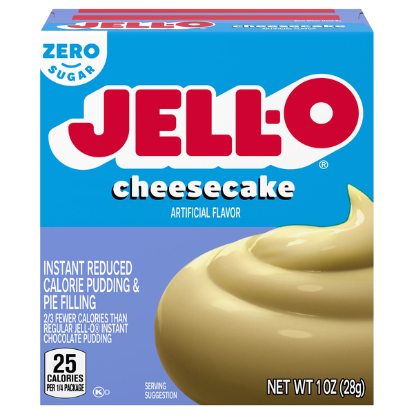Jell-O Zero Sugar Cheesecake Flavor Instant Pudding & Pie Filling