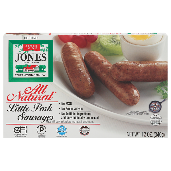Save on Jones Dairy Farm Pork Sausage Little Links Gluten Free 12 ct