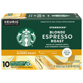 Starbucks Blonde Espresso Light Roast K-Cup Coffee Pods