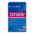 CareOne Liquid Filled Softgels Gas Relief Maximum Strength