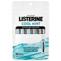 Listerine On The Go Alcohol Free Cool Mint Mouthwash Packets - 15 ct