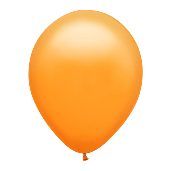 Orange 11 Inch Latex Helium-Filled Balloon