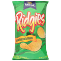 Wise Ridgies Sour Cream & Onion Ridged Potato Chips