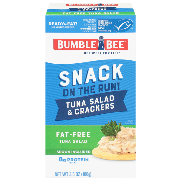 Bumble Bee Snack On The Run Fat Free Tuna Salad Kit with Crackers