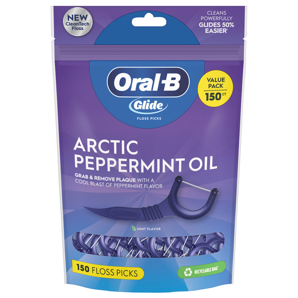 Oral-B Glide Arctic Peppermint Oil Floss Picks