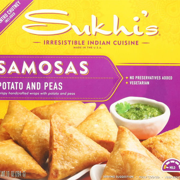 Sukhi's Indian Cuisine Potato & Pea Samosas Frozen