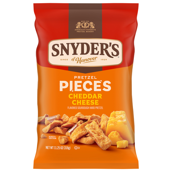Snyder's of Hanover Cheddar Cheese Flavored Pretzel Pieces