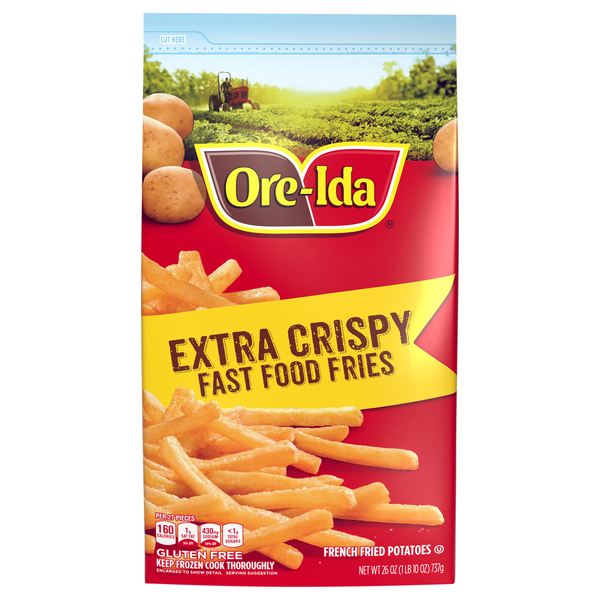 Ore-Ida Extra Crispy Fast Food Fries French Fried Potatoes Frozen
