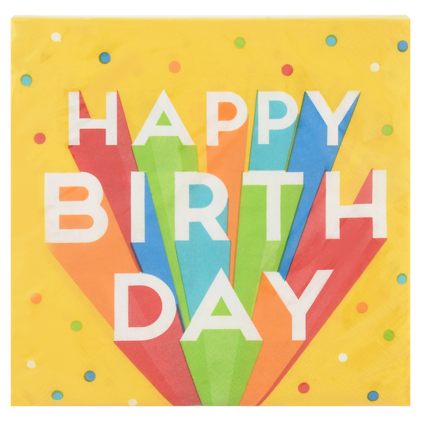 Celebrations Napkins Happy Birthday Bash 2-Ply