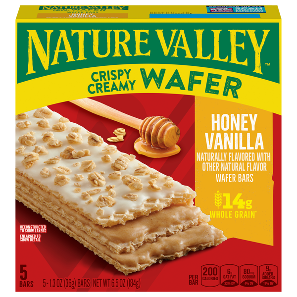 Nature Valley Honey Vanilla Crispy Creamy Wafer Bars - 5 ct