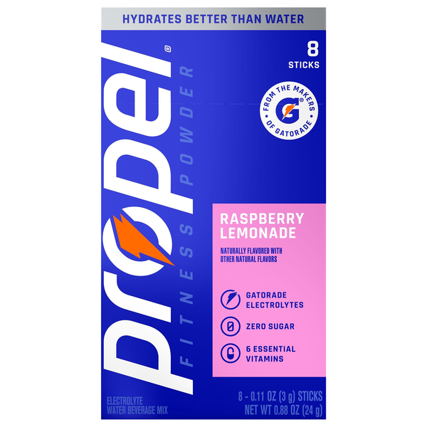 Propel Raspberry Lemonade Drink Mix - 8 ct