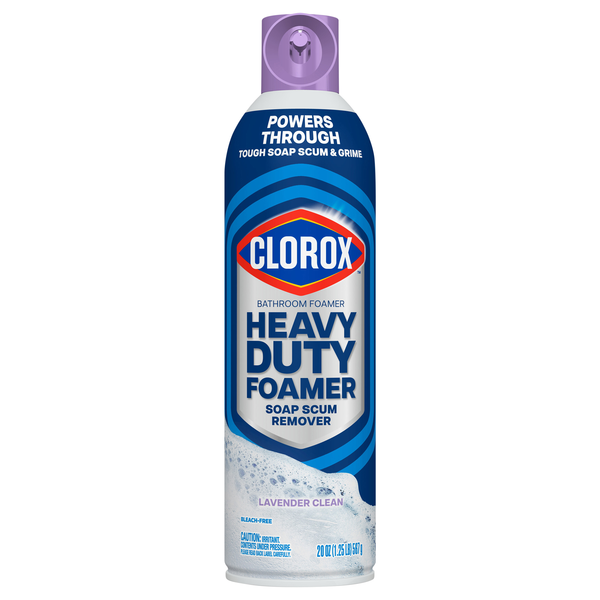 Clorox Heavy Duty Soap Scum Remover Lavender Clean Bathroom Foamer