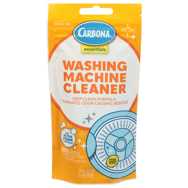Carbona Essentials Fresh Lemon Scent Washing Machine Cleaner