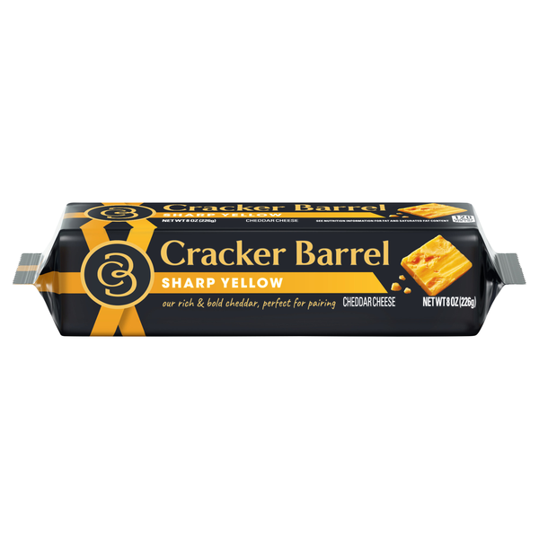 Cracker Barrel Sharp Yellow Cheddar Cheese Block